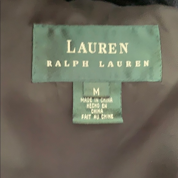 Velvet jacket with furry hood. Ralph Lauren size M - Picture 3 of 3